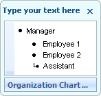 پنجره ی متن را برای مدیر، زیردستان، و دستیار اشکال نمایش می دهد.